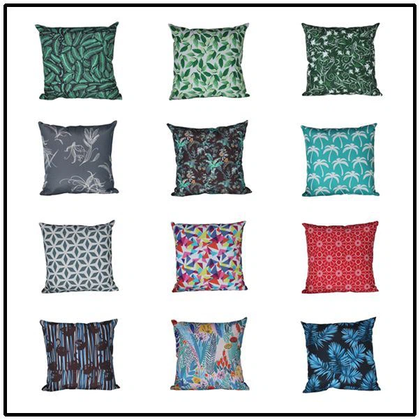 colorful scatter pillows